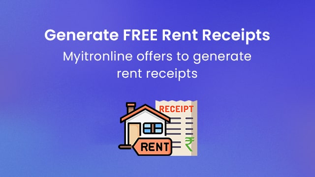 Generate FREE Rent
                          Receipts